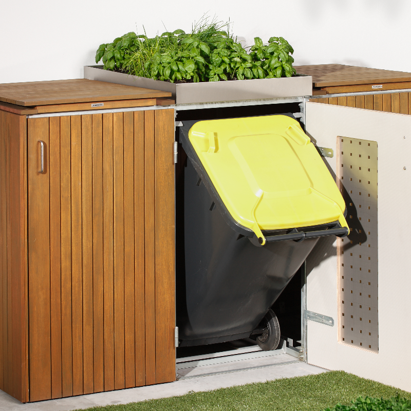 Abri poubelle Binto - Mobilier de jardin - Bois Expo