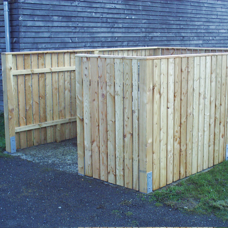 Poubelles en bois - Caches poubelle jardin - Bois Expo