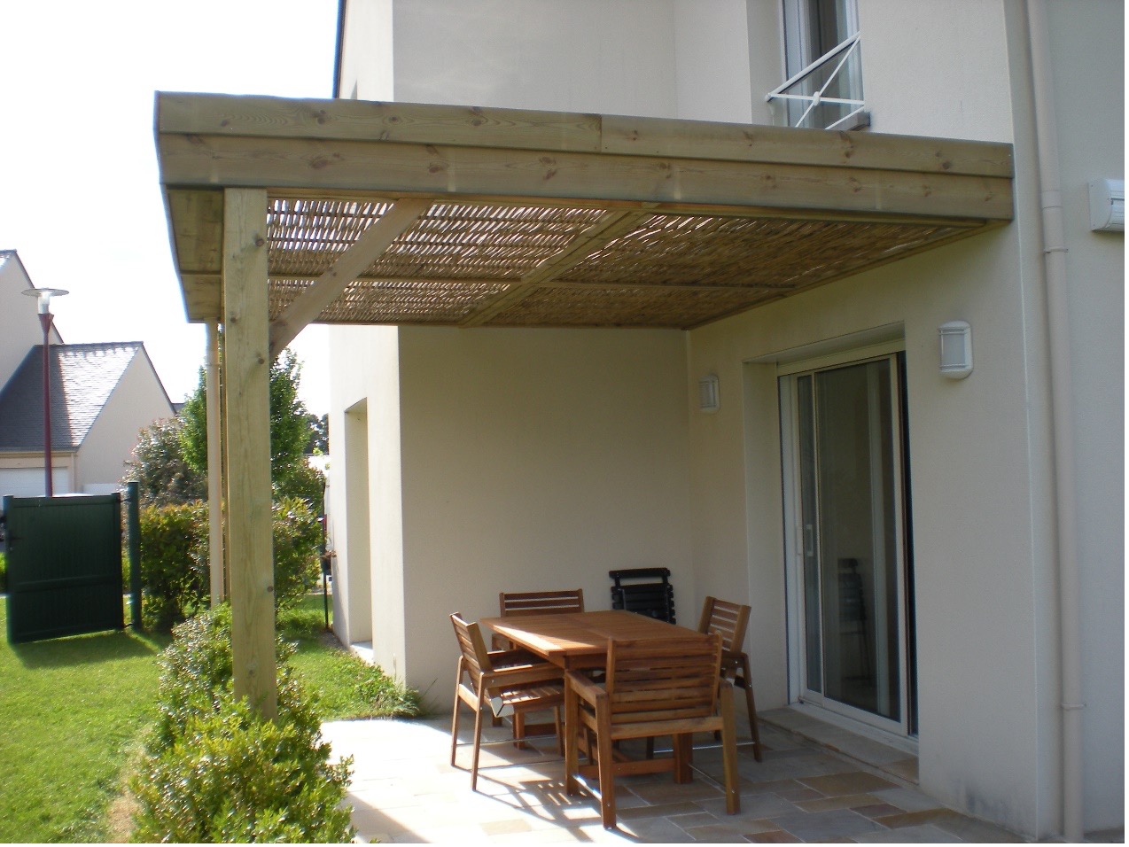 pergola adossée sur mesure