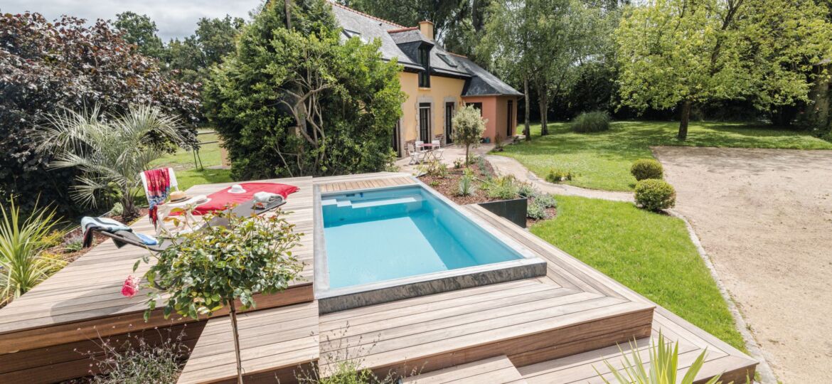 realisation terrasse bois padouk piscine