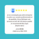 Avis client positif, cinq étoiles sur Bois Expo.
