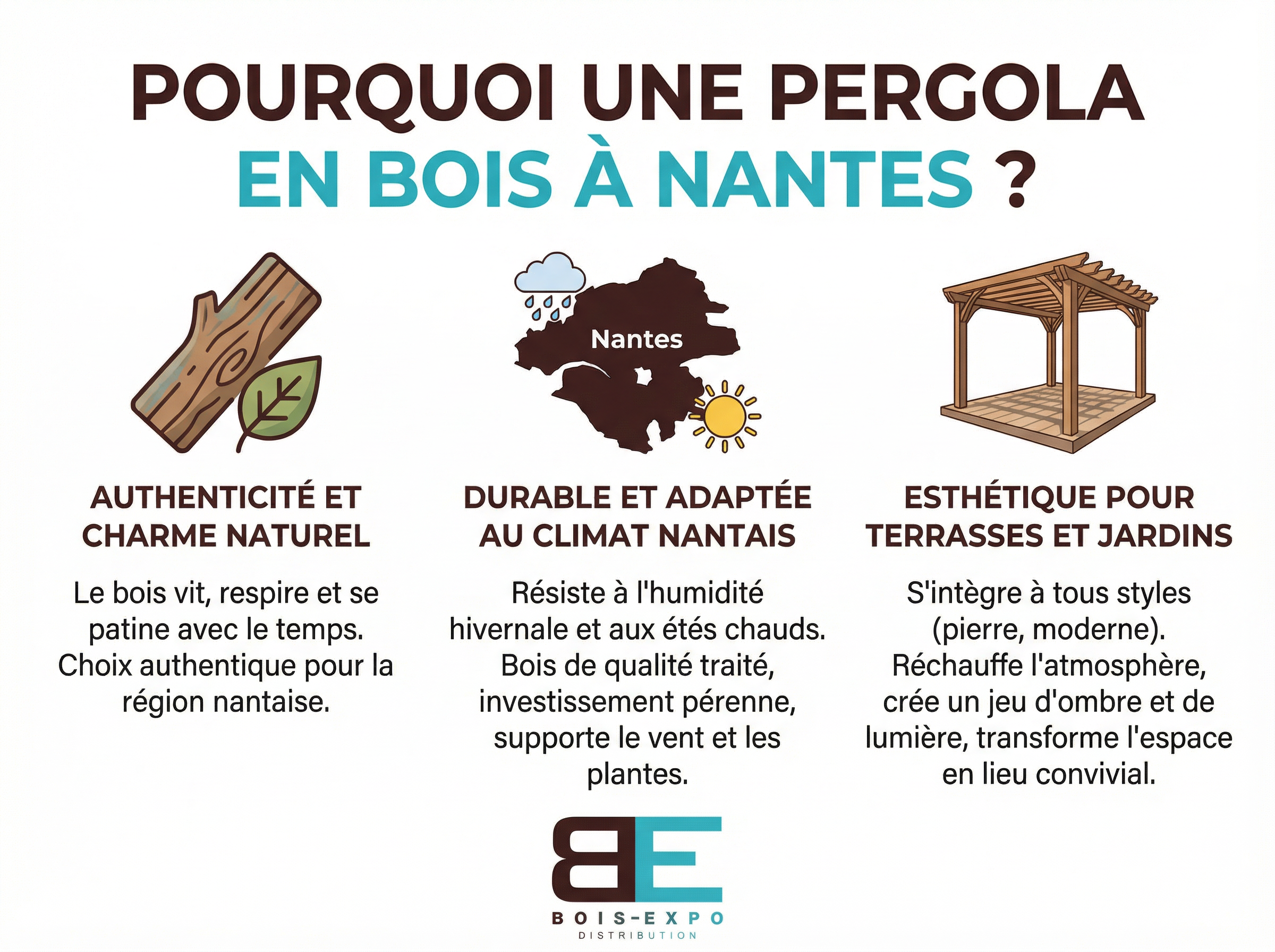 Avantages d'une pergola en bois à Nantes Avantages d'une pergola en bois à Nantes
