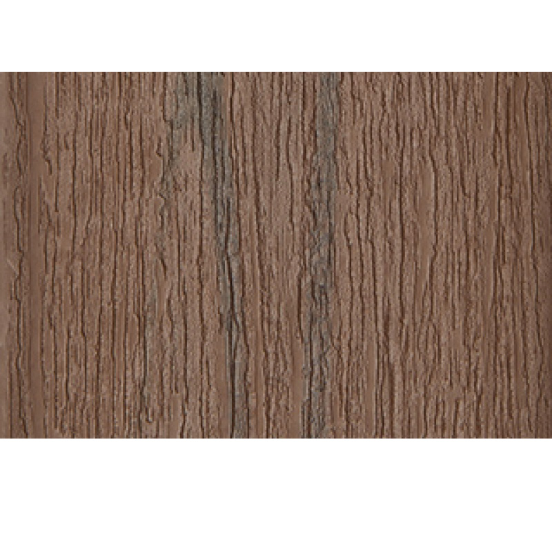 Texture de bois brun avec rainures verticales.