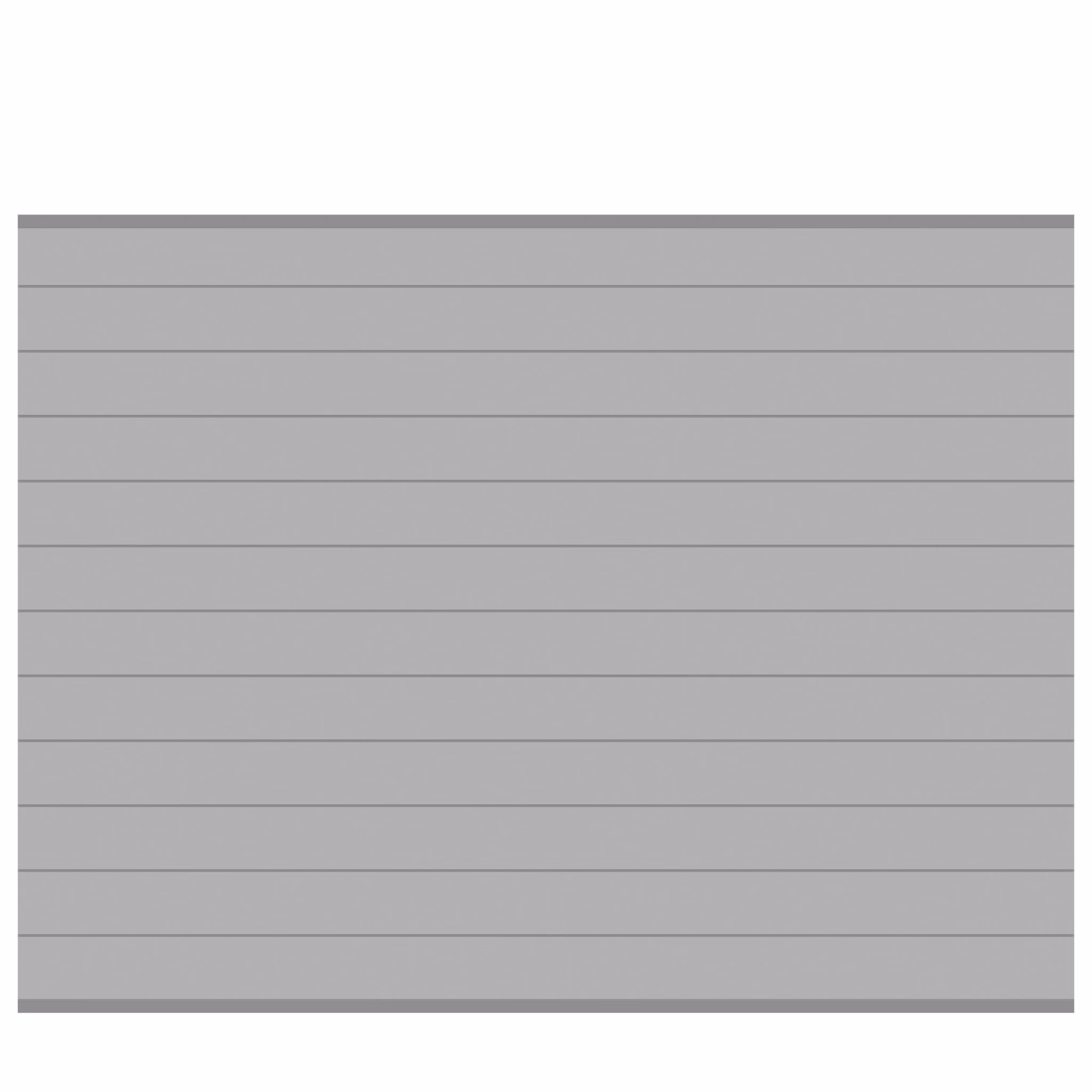 Mur avec panneaux horizontaux gris